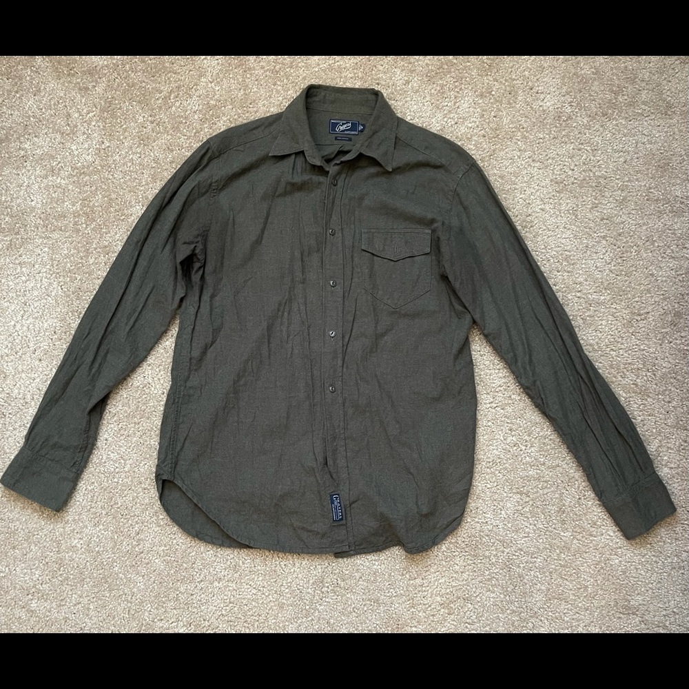 Grayers Men’s Medium Green Flannel Top